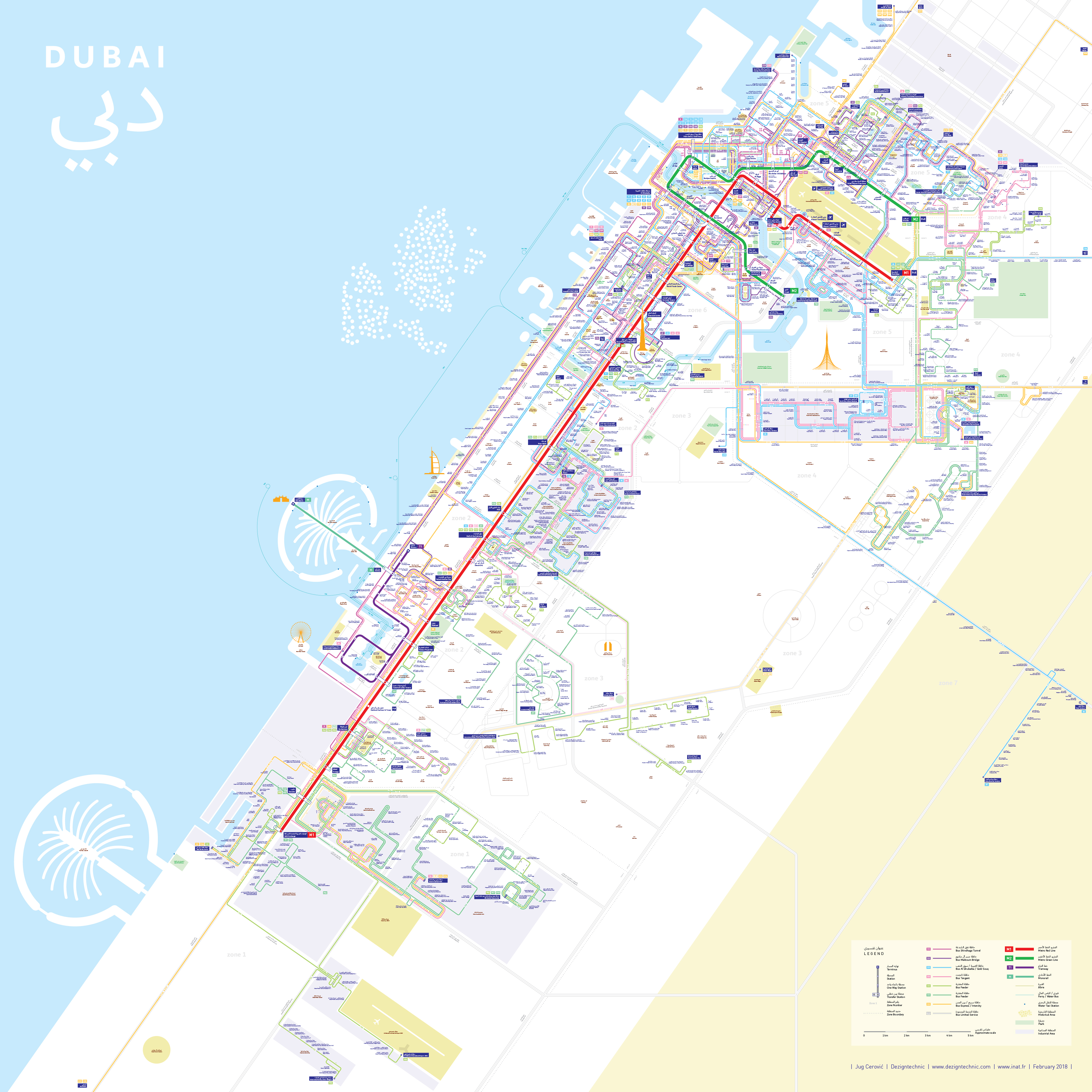 Dubai Metro Bus Map