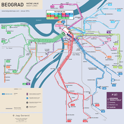 Belgrade Multimodal Map : inat